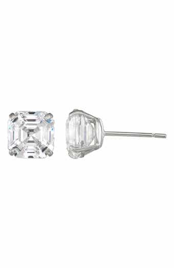 14k Gold Cubic Zirconia Stud Earrings