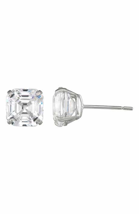 14k Gold Cubic Zirconia Stud Earrings