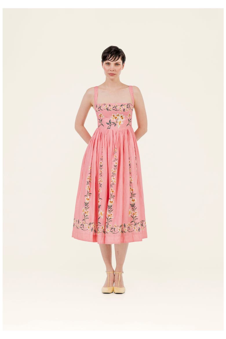Mielero Promesa Midi Dress, Alternate, color, Multicolor