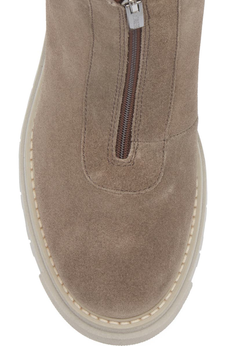 La Canadienne Deon Genuine Shearling Waterproof Bootie, Alternate, color, Stone Suede