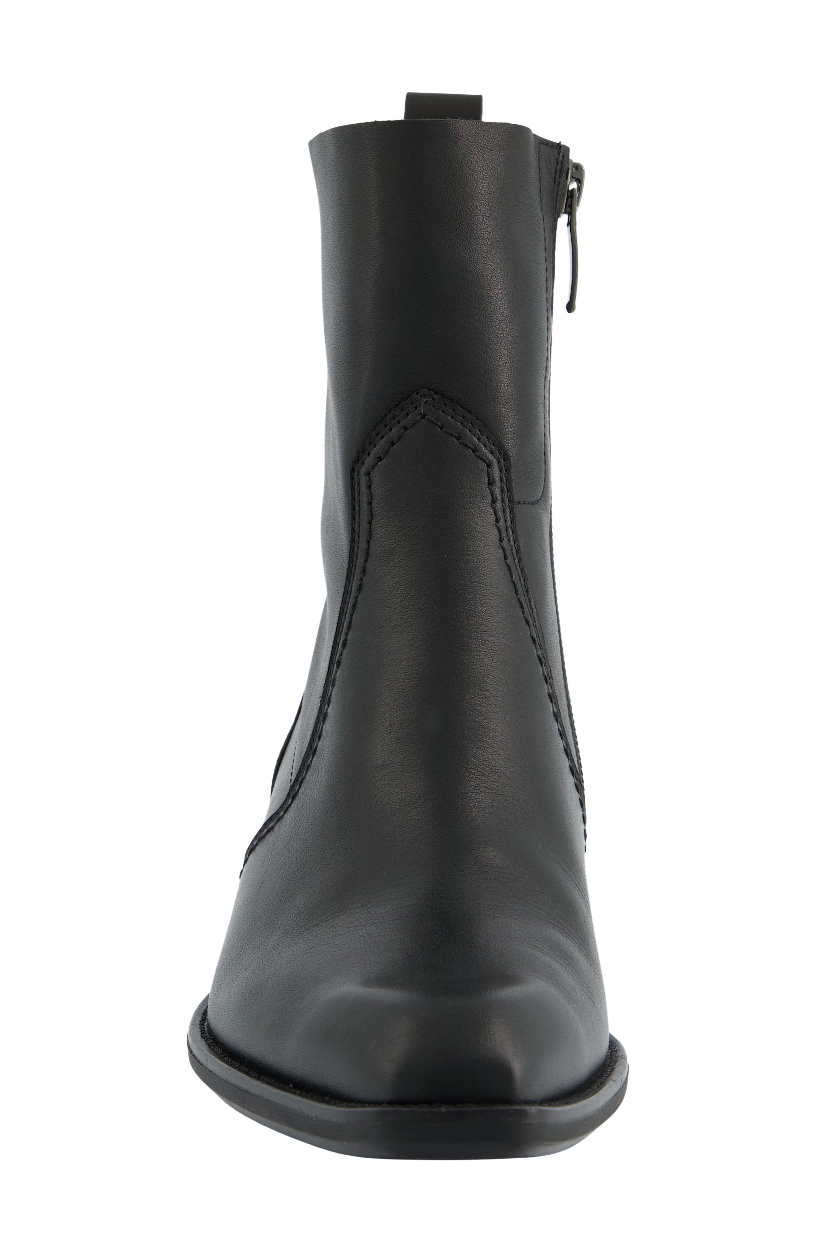 Fortuna Leather Bootie, Alternate, color, BLACK LEATHER