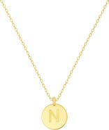 House of Frosted Initial Pendant Necklace