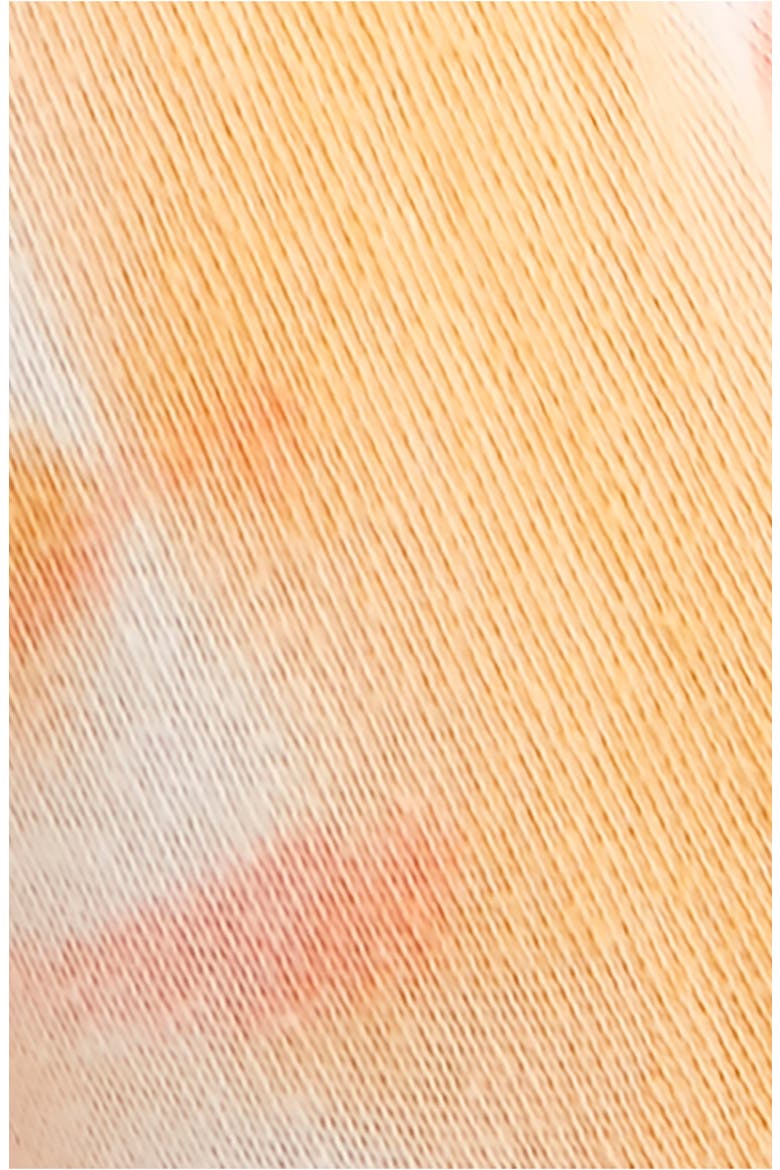 Psychedelic Mock Neck Tee, Alternate, color, MANGO
