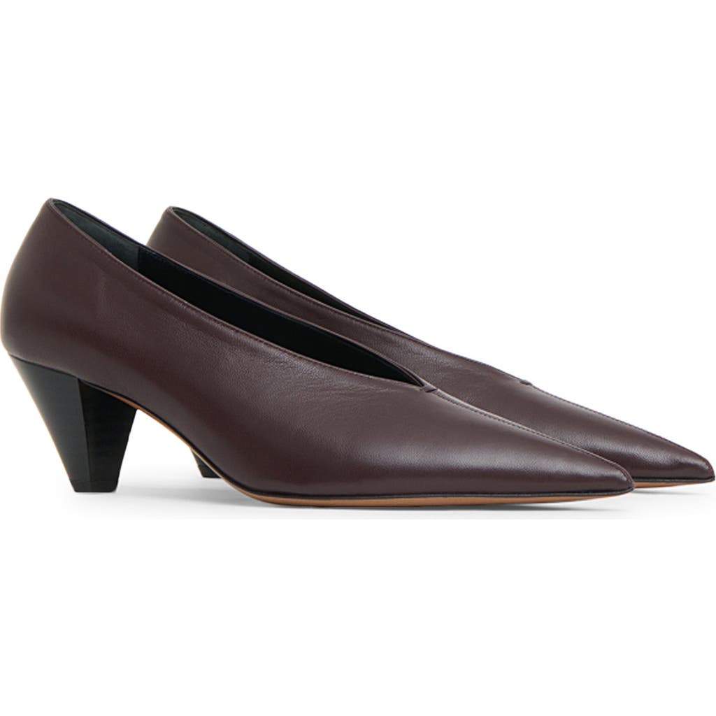 Mansur Gavriel Kiki Pointed Toe Pump In Animal Print