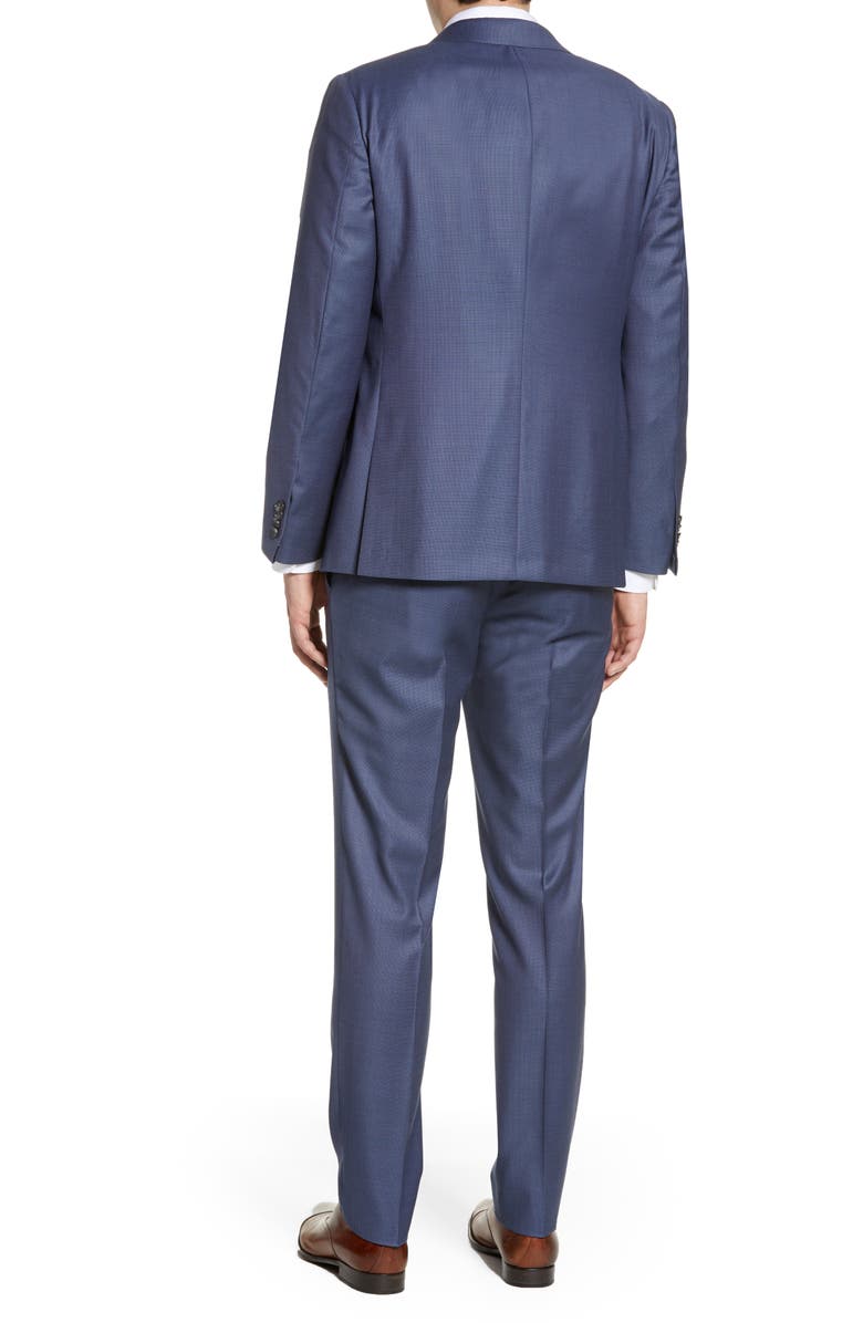 Hickey Freeman Classic Fit Solid Wool Suit, Alternate, color, 