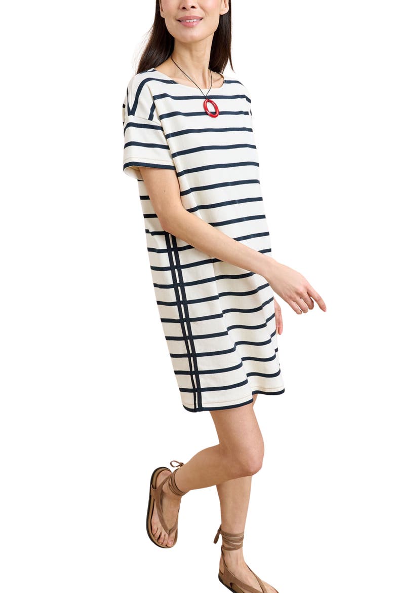 Breton Dress, Alternate, color, Ecru/Navy