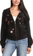 Billy T Sketchbook Embroidered Zip-Up Graphic Hoodie