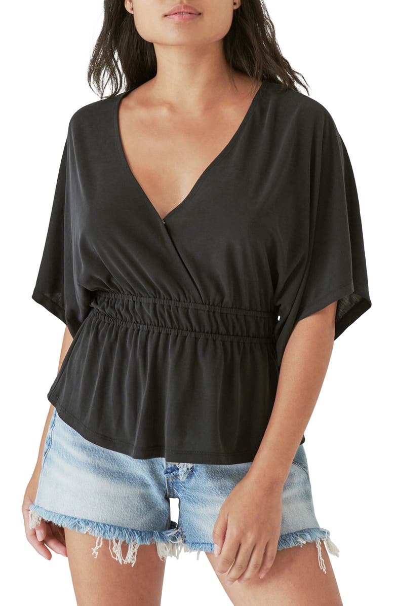 Lucky Brand Sandwash Banded T-Shirt, Main, color, 