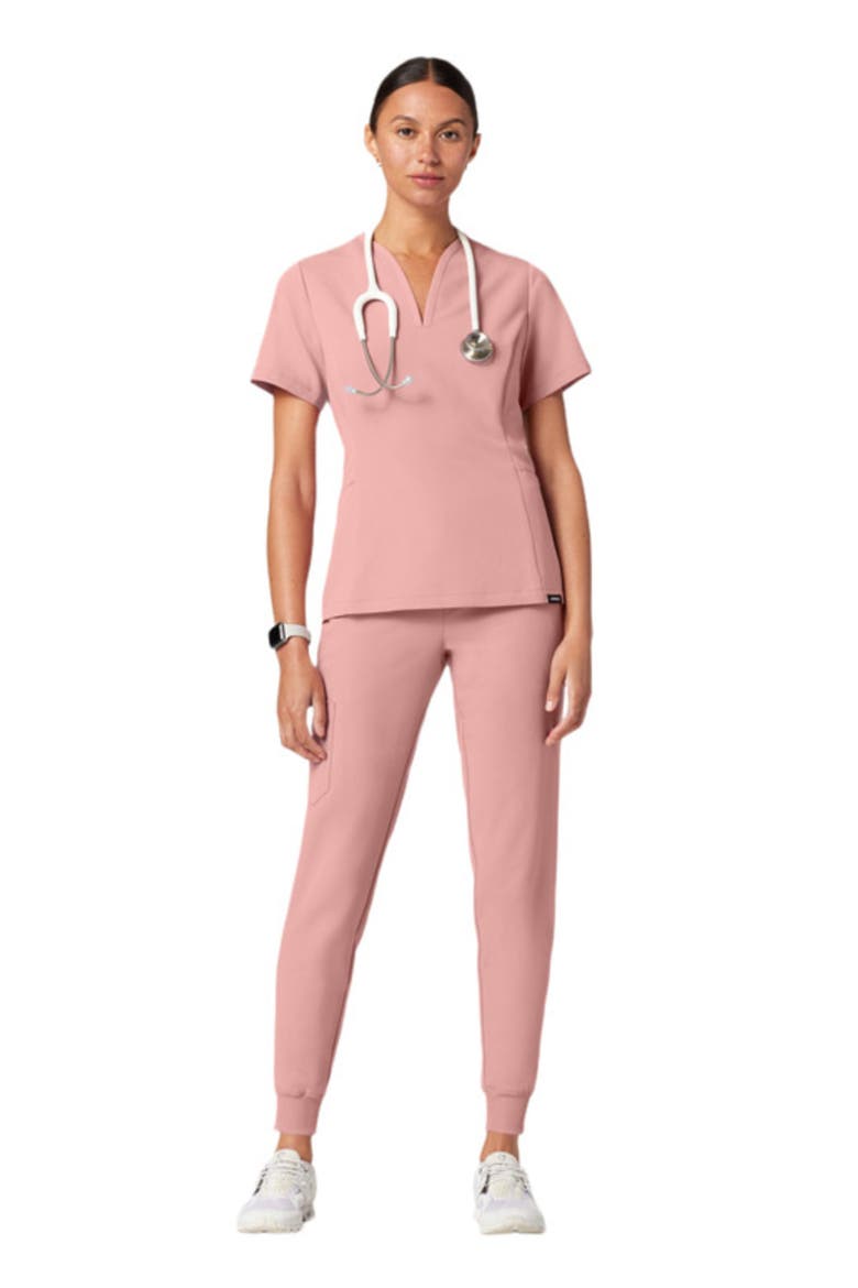 Silex Women's 6-Pocket Slim Mid-Rise Scrub Jogger, Alternate, color, Mauve