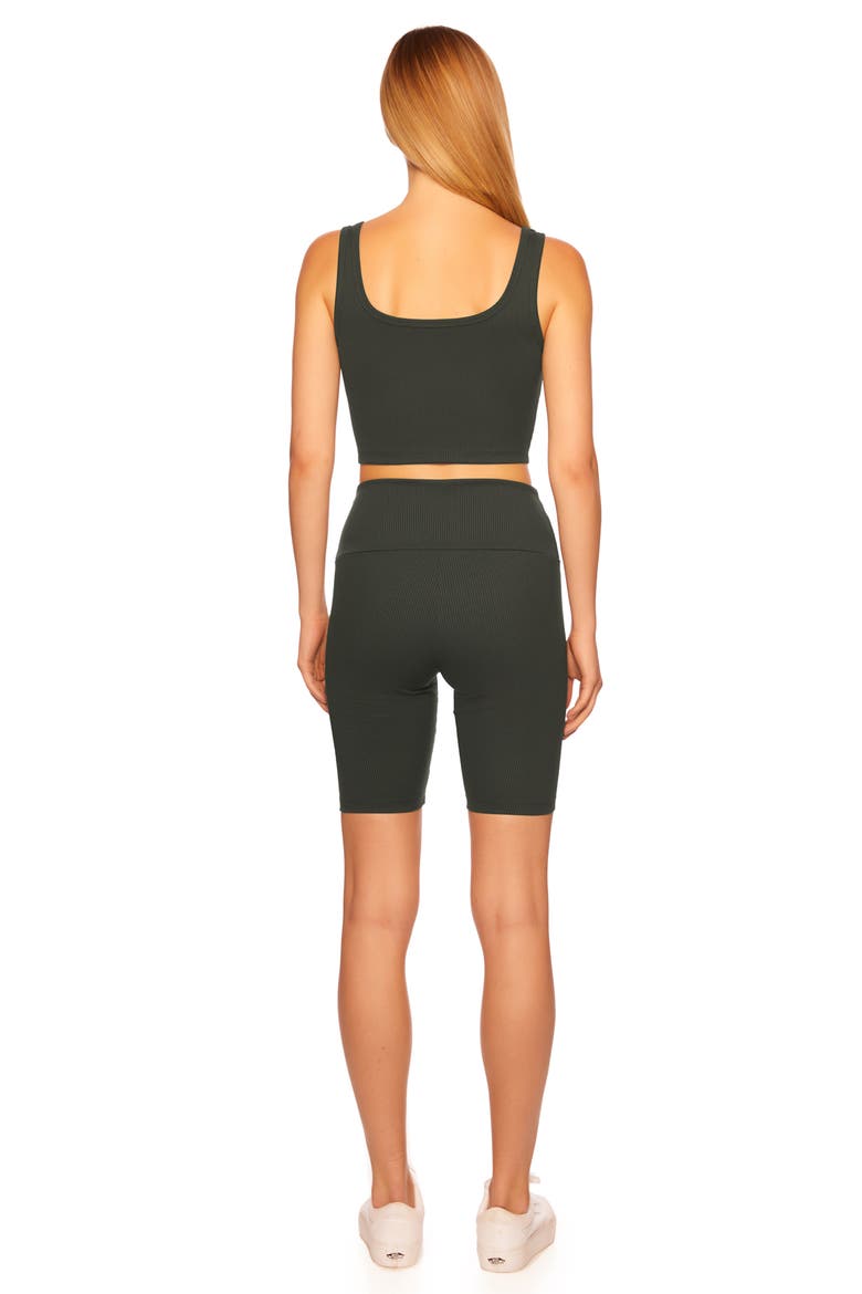 Rib Scoop Neck Crop Tank, Alternate, color, HUNTER GREEN