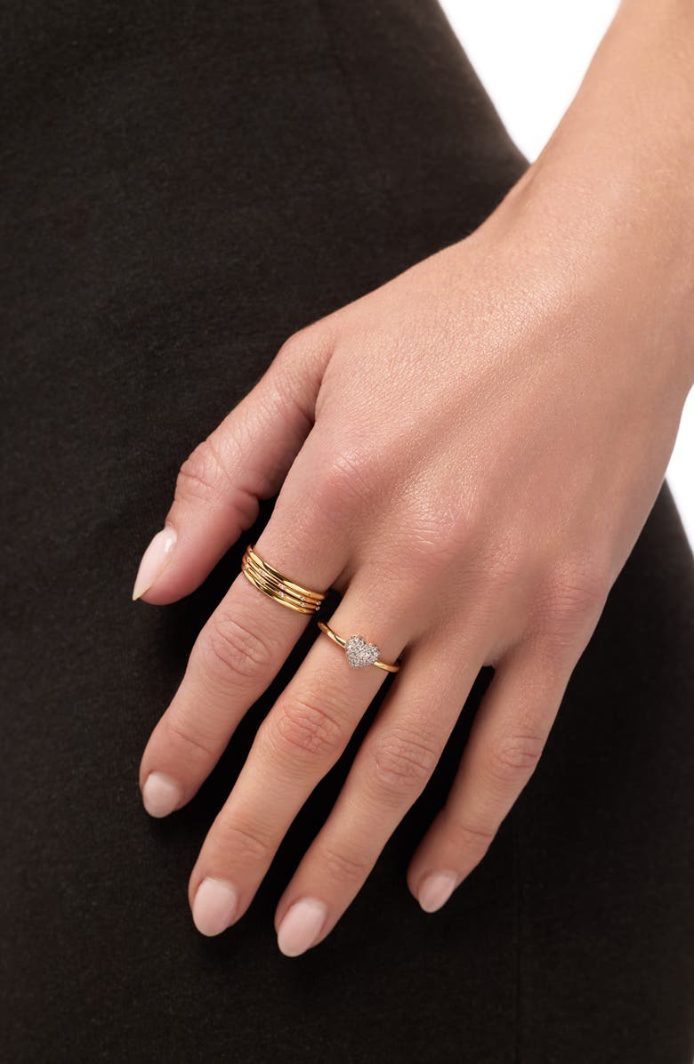 Ana Luisa Ellery Ring, Alternate, color, Gold / Clear