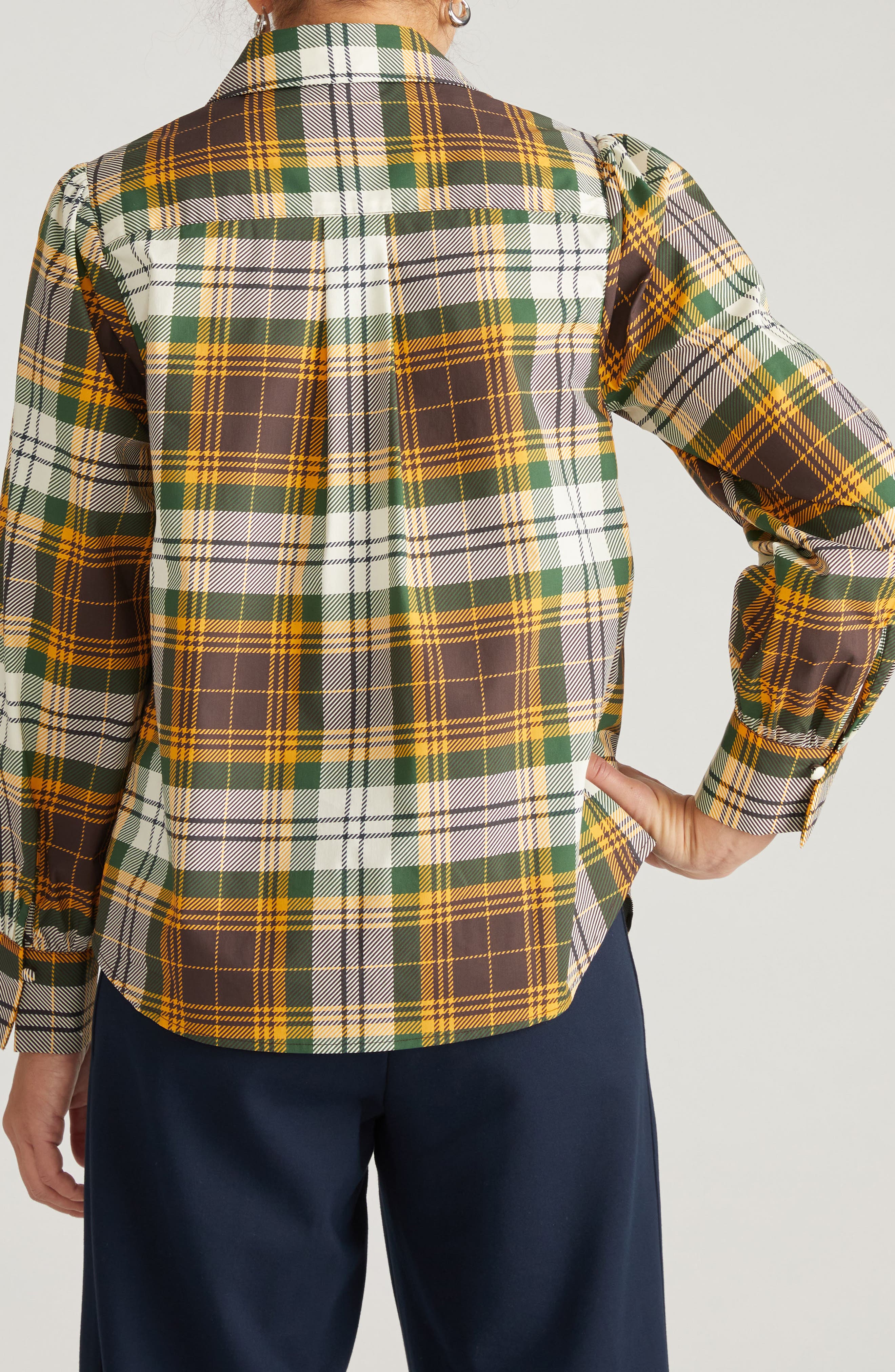 Janet Stretch Poplin Button-Up Shirt - image 4