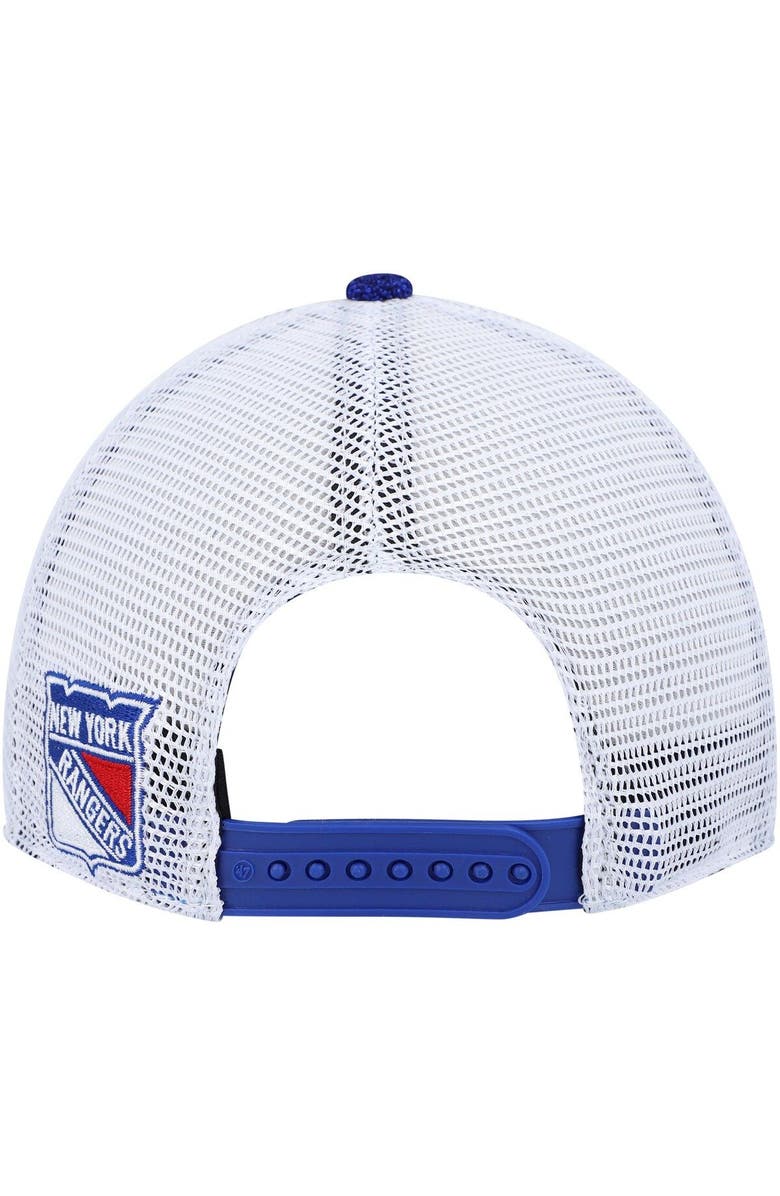 '47 Women's '47 Blue/White New York Rangers Encore MVP Trucker Snapback Hat, Alternate, color, 