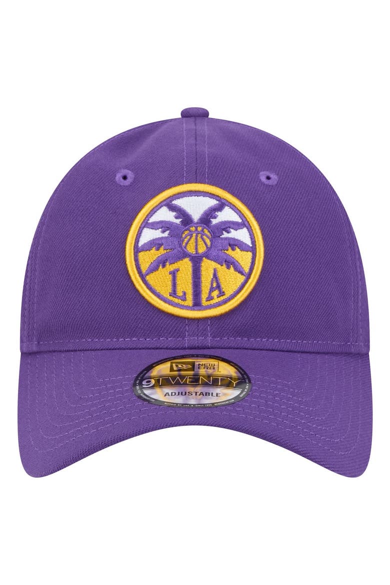 Unisex New Era Purple Los Angeles Sparks Core Logo 9TWENTY Adjustable Hat, Alternate, color, Purple