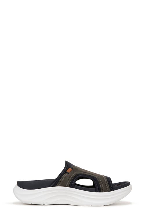 Dr. Scholl's Feel Energy Recovery Slide Sandal In Dark Navy