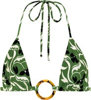 MONTCE Veronica Floral Emma Triangle Bikini Top