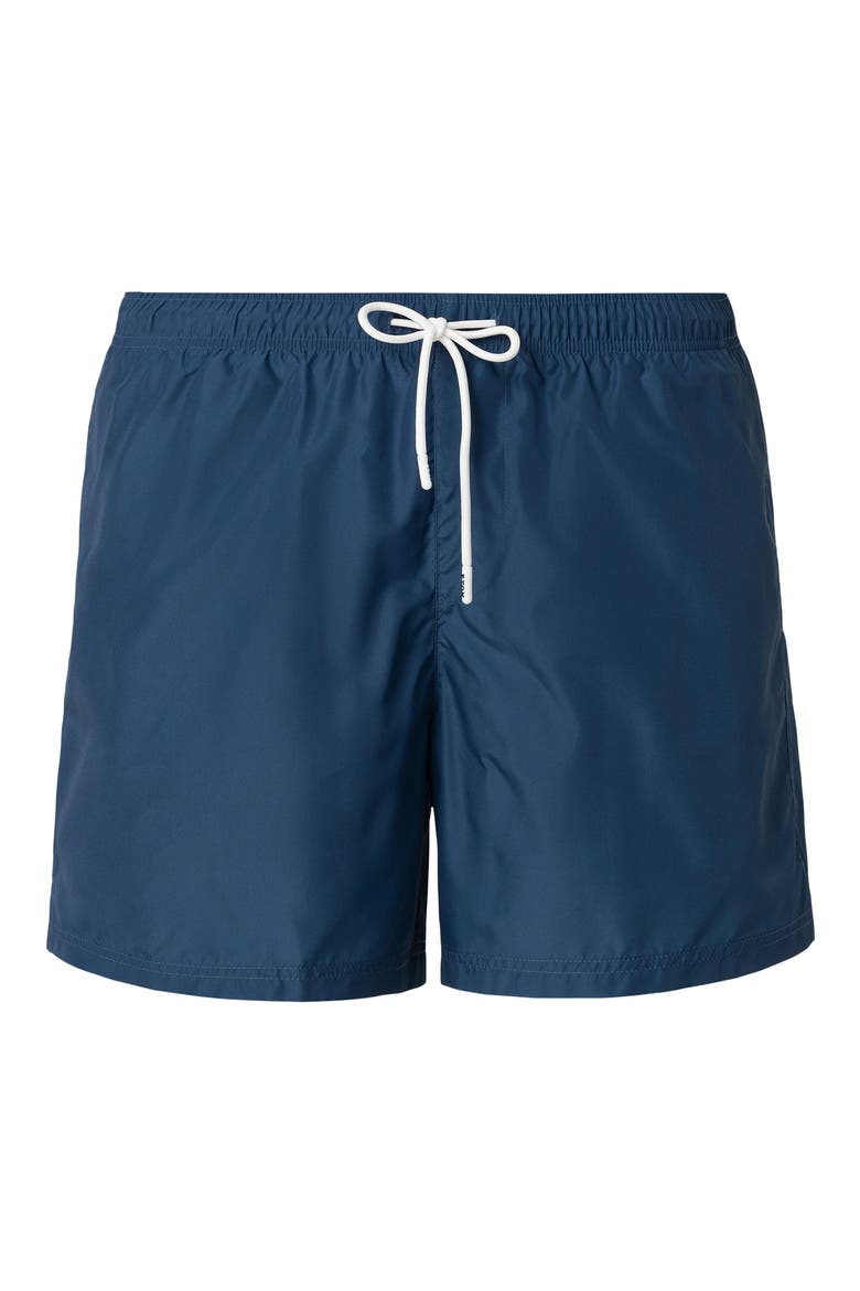 Solid Swim Trunks, Alternate, color, DARK BLUE