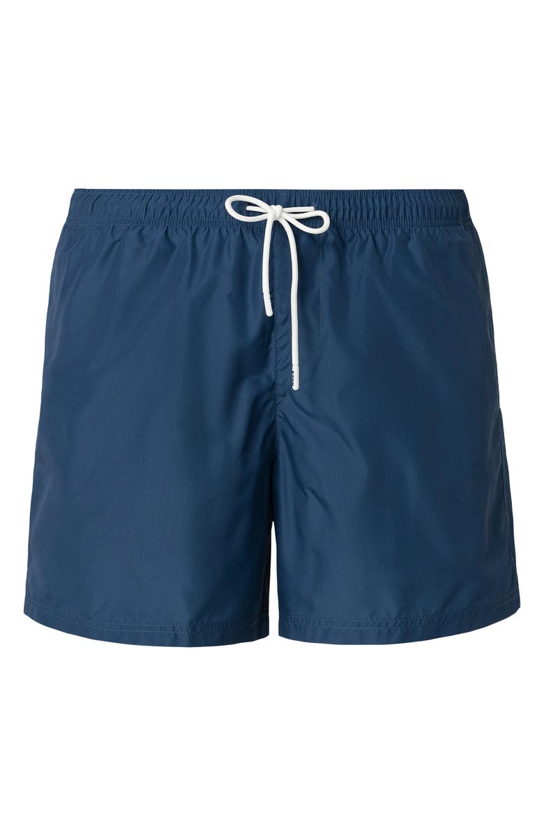 Eton Solid Swim Trunks, Alternate, color, Dark Blue