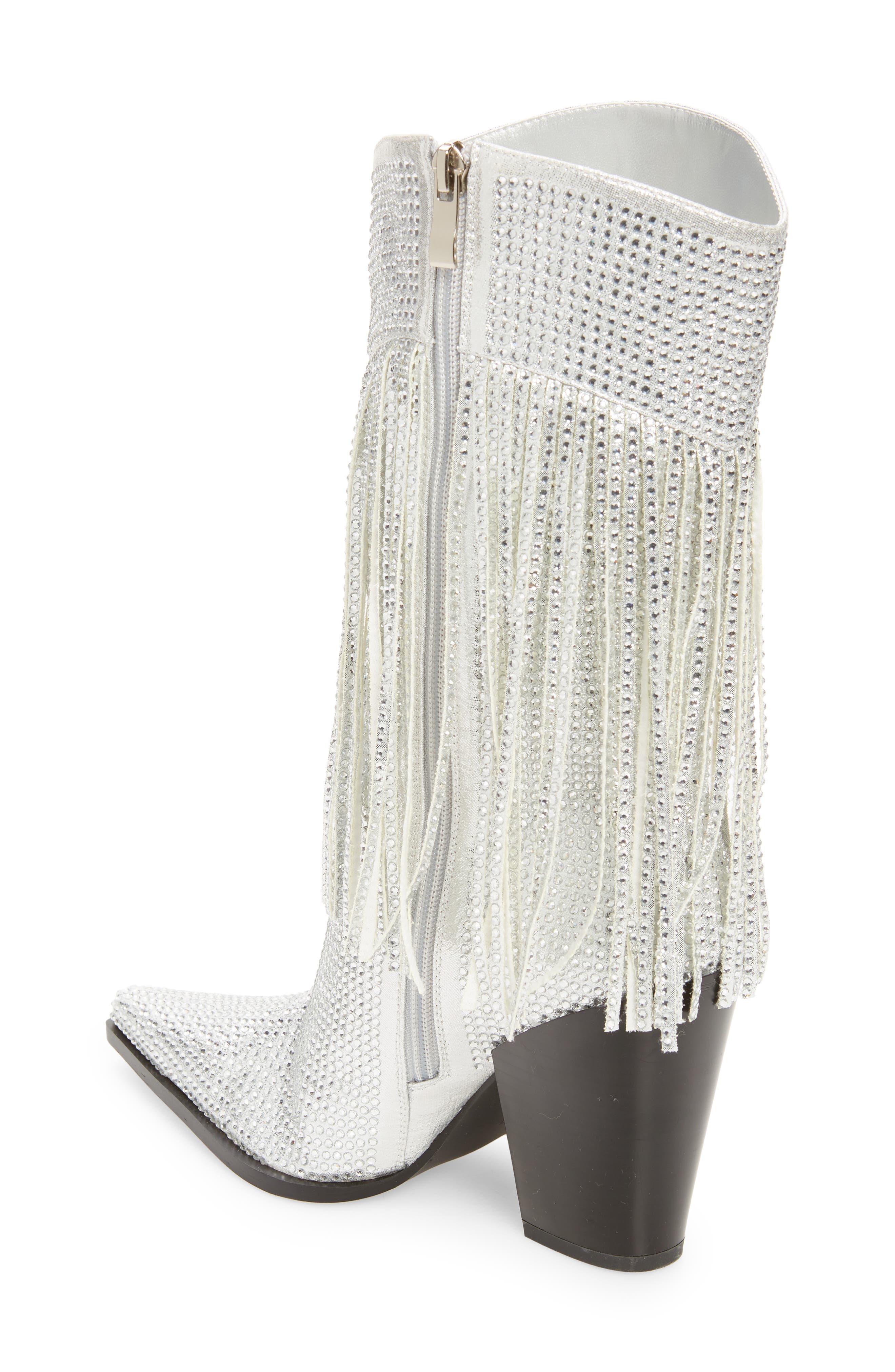 AZALEA WANG Blythe Pointed Toe Western Boot, Alternate, color, 