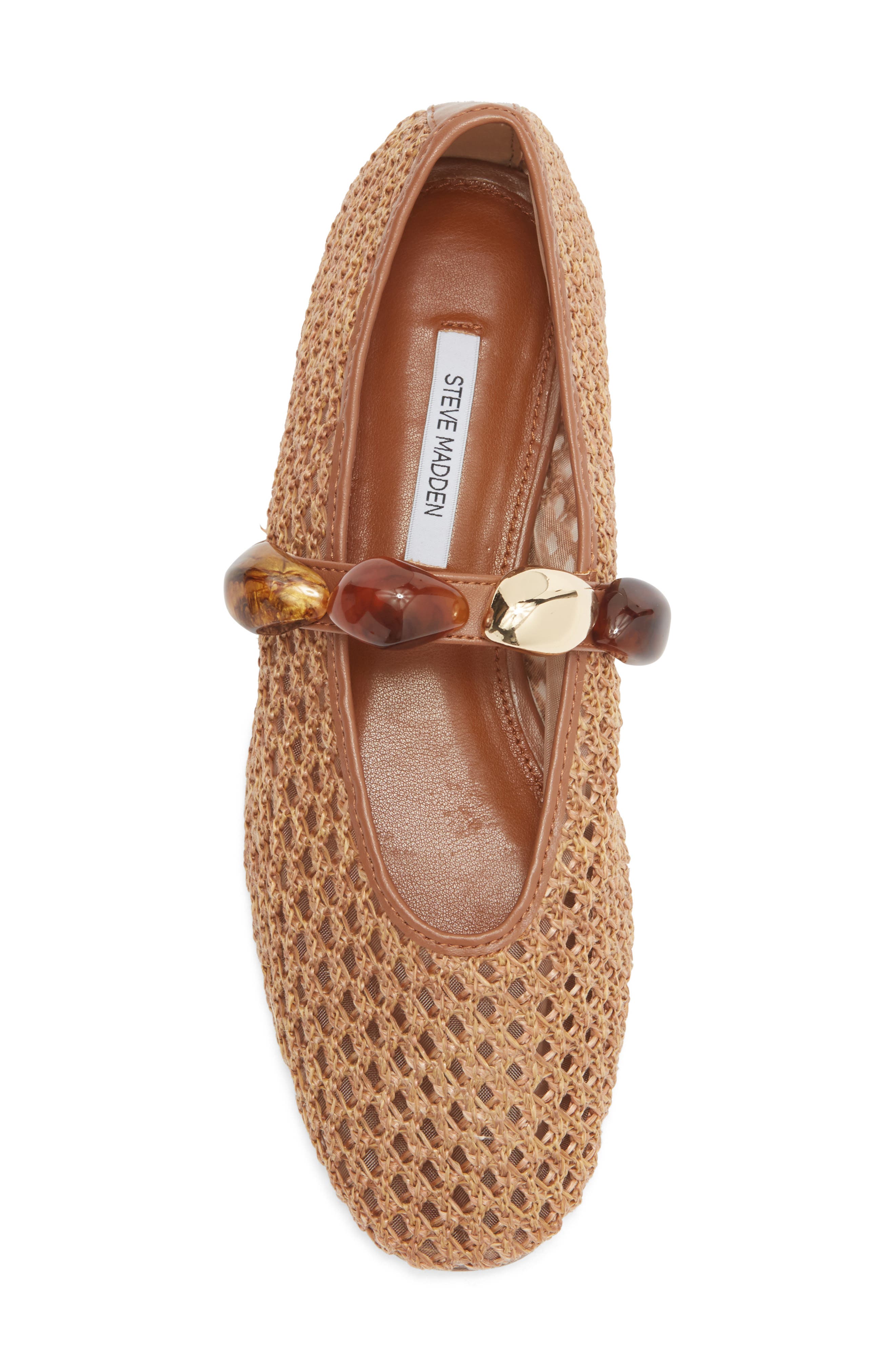 Steve Madden Poppin Flat, Alternate, color, Brown Raffia
