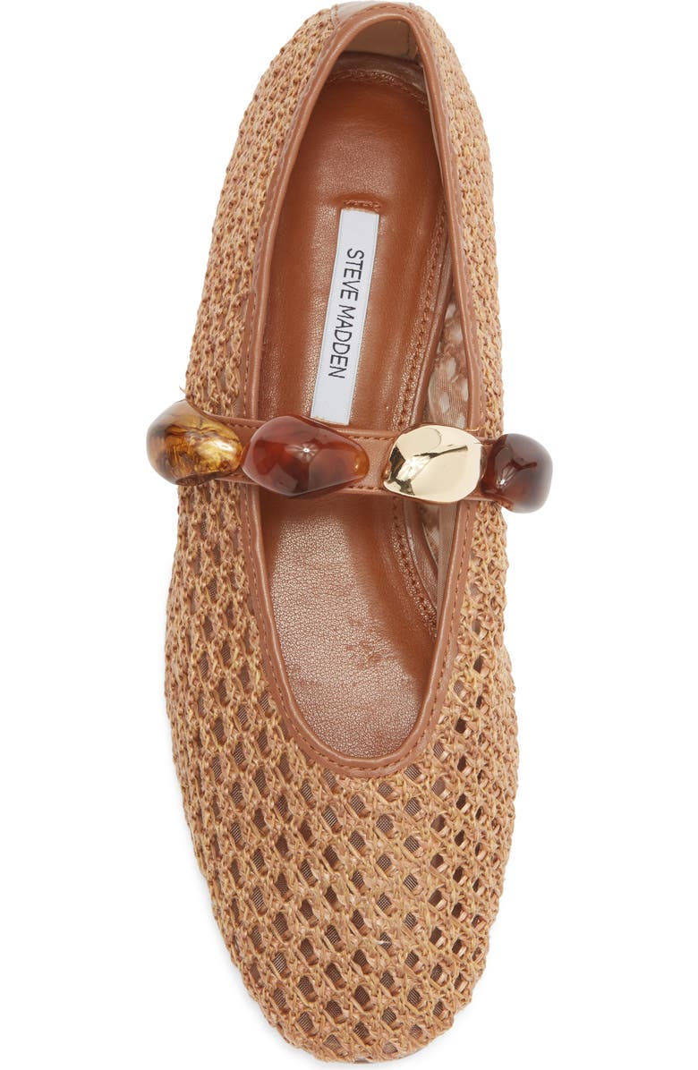 Steve Madden Poppin Flat, Alternate, color, Brown Raffia