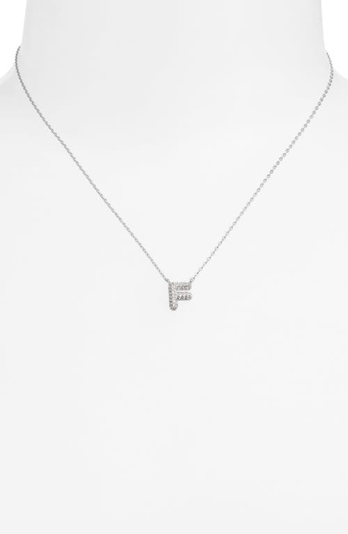 Leith Cubic Zirconia Initial Pendant Necklace