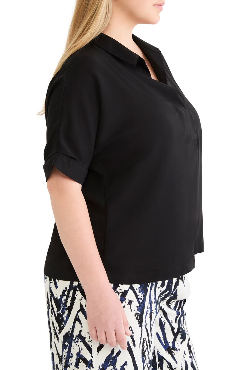 NIC+ZOE Devon Button-Up Shirt, Alternate, color, Black Onyx
