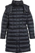 Moncler Hirmas Long Hooded Down Puffer Coat