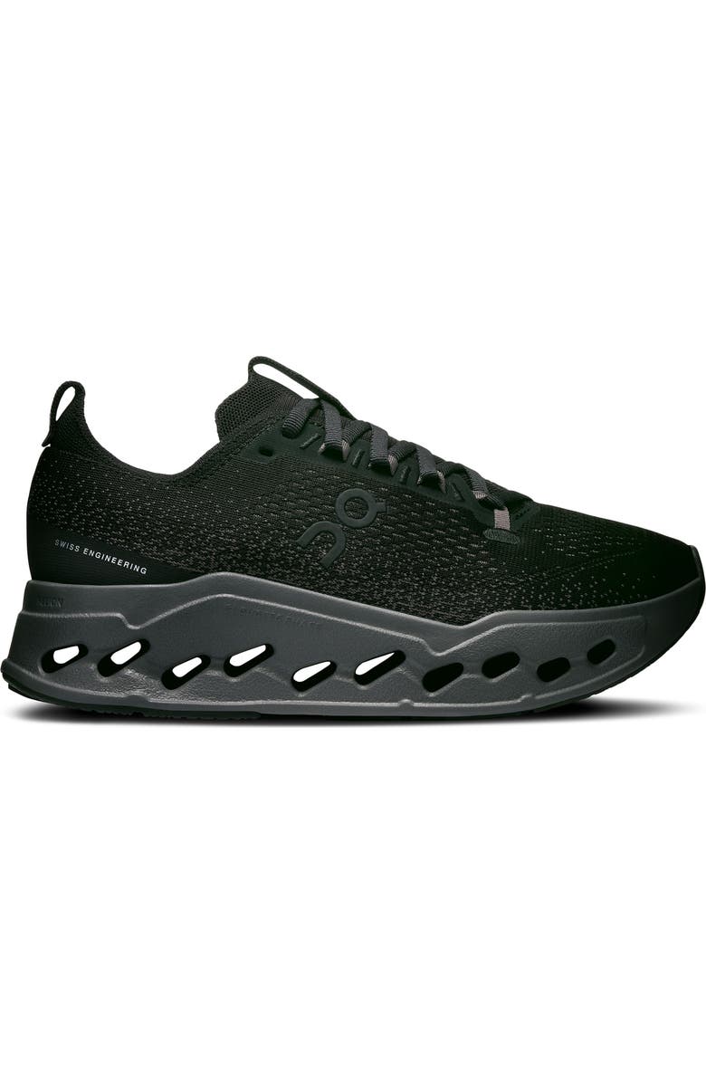 On Cloudsurfer Max Running Sneaker, Alternate, color, Black/ Eclipse