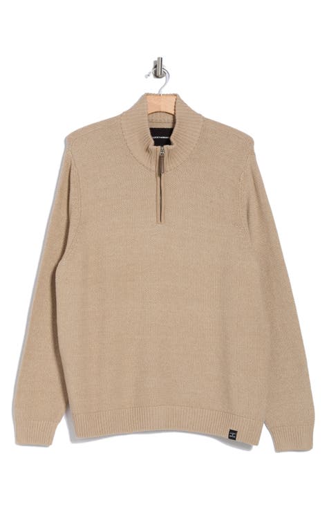 Cotton Quarter Zip Sweater