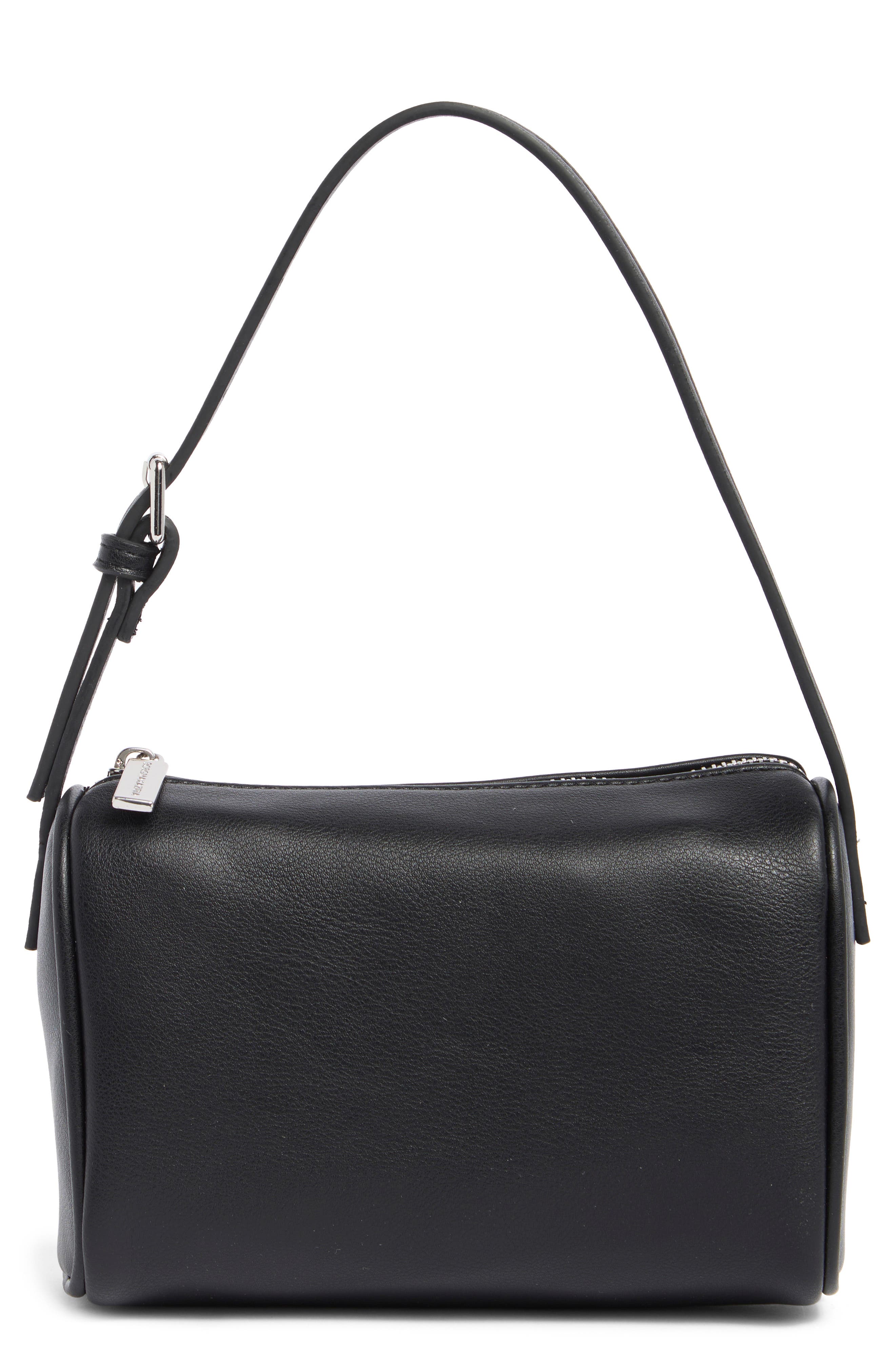 BCBG Barrel Faux Leather Shoulder Bag