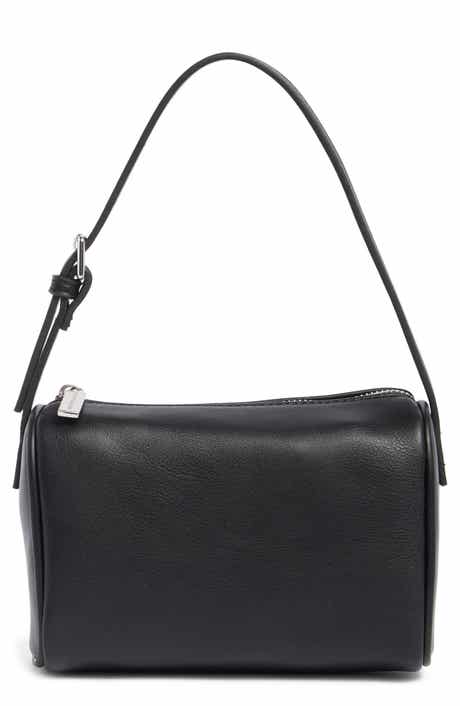 BCBG Barrel Faux Leather Shoulder Bag