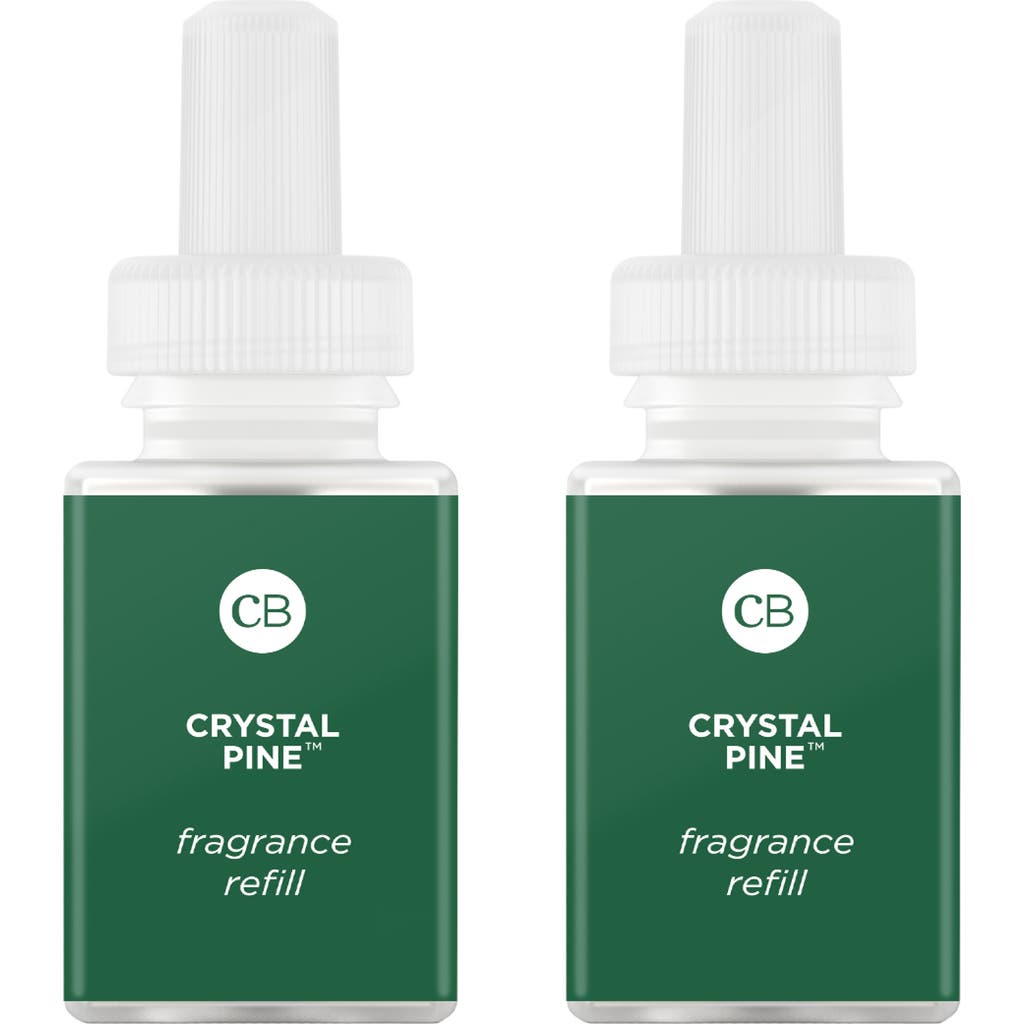 Pura X Capri Blue Chestnut Embers 2-pack Smart Fragrance Diffuser Refills In Crystal Pine