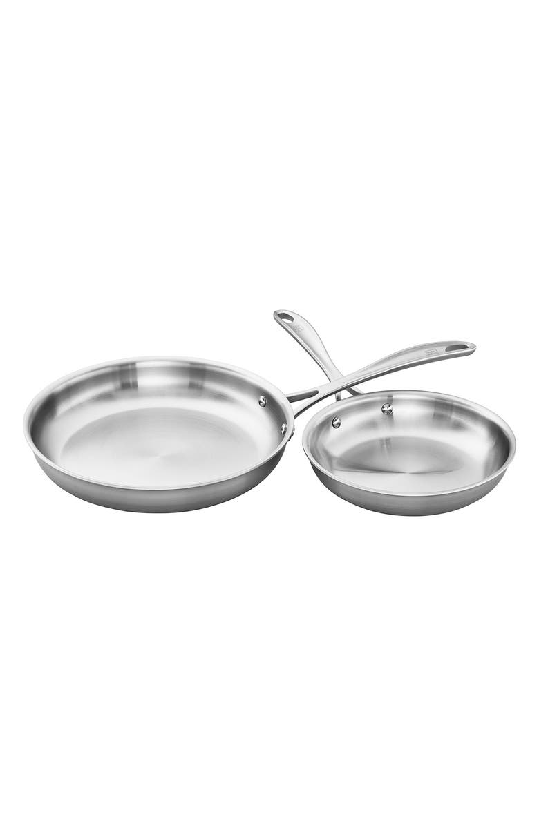 ZWILLING Spirit Polished 2-Piece Fry Pan Set, Main, color, Stainless Steel