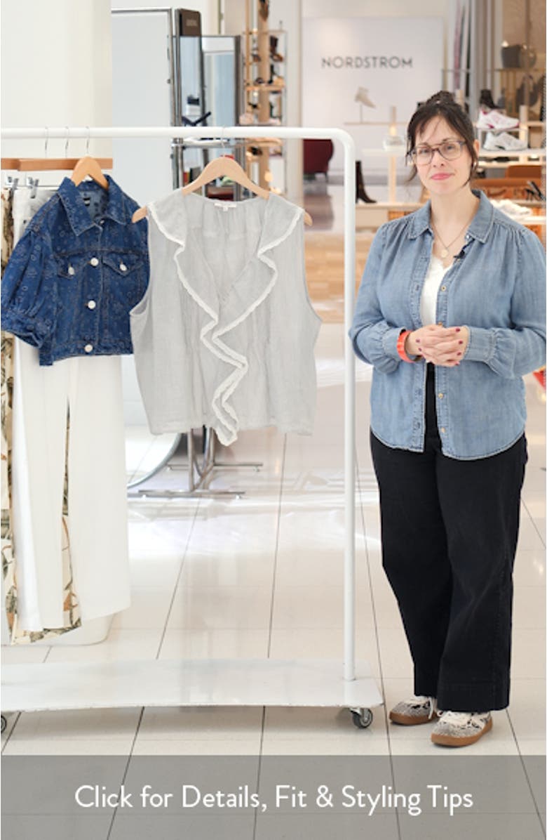 The Blaire Ruffle Sleeveless Top, sales video thumbnail