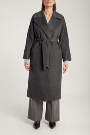 1982 Pure Cashmere Wrap Belted Midi Coat