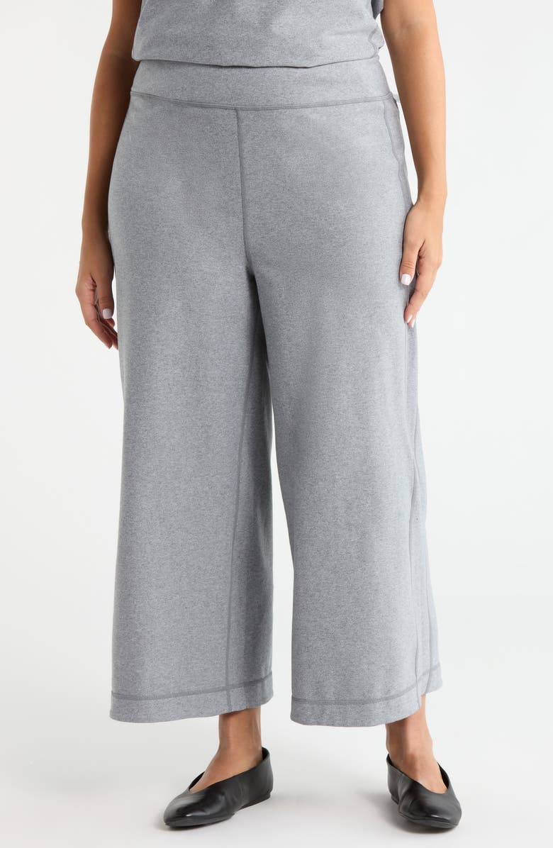 Lysse Jovie Reversible Crop Wide Leg Pants, Alternate, color, True Navy/ Grey Melange