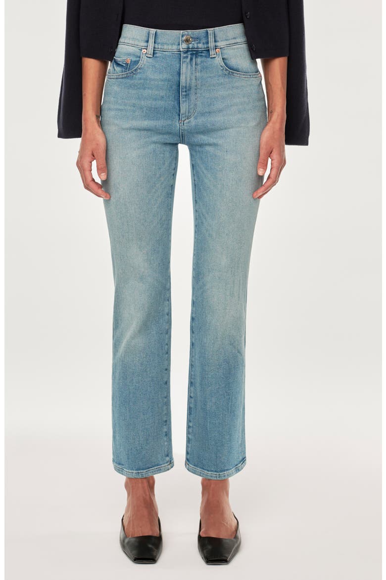 Patti High Waist Ankle Straight Leg Jeans, Main, color, RIDGE DL AIRBRUSHED