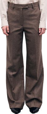 GERARD DAREL Mia Wide Leg Mid Rise Trousers