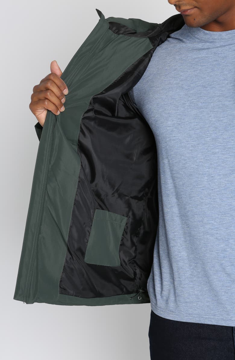 JACHS Quilted Hooded Puffer Jacket, Alternate, color, Forest Green