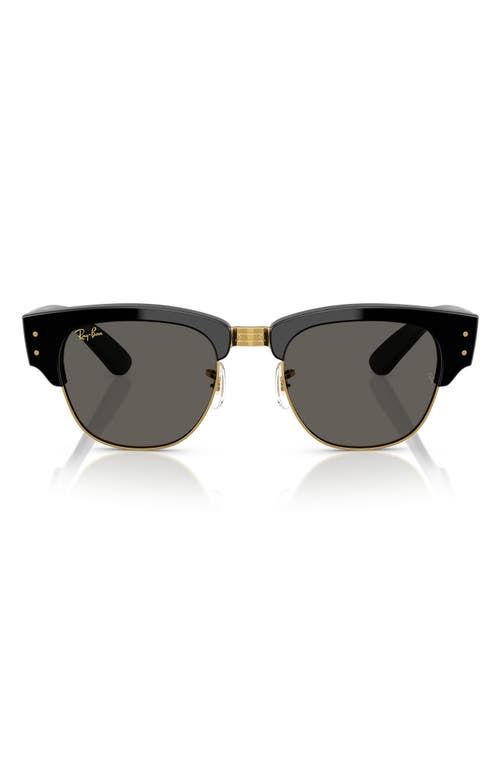 Ray Ban Ray-ban X A$ap Rocky Blacked Out Mega Clubmaster 53mm Square Sunglasses