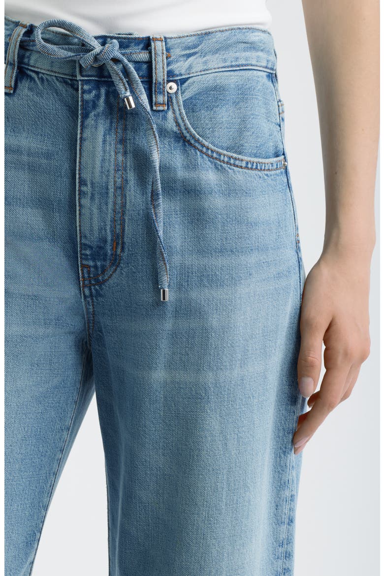 The Off Duty Drawstring Bow Jeans, Alternate, color, AFTERGLOW