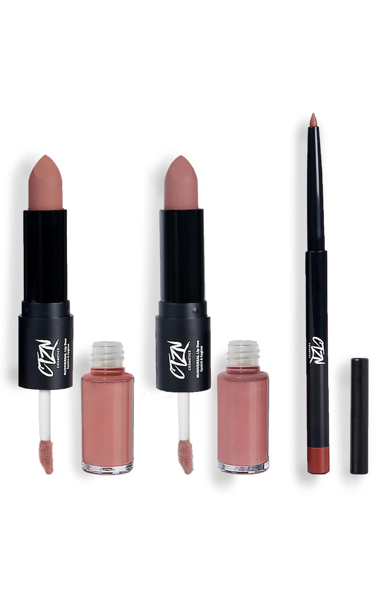 CTZN Cosmetics Perfect Pink Nude 3-Piece Set, Main, color, 