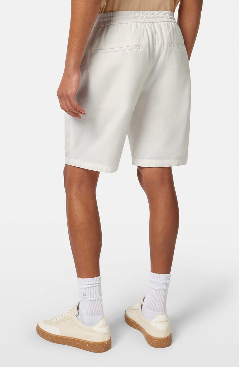 Scotch & Soda Cotton & Linen Twill Drawstring Bermuda Shorts, Alternate, color, 