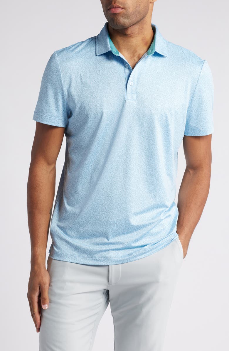 Redvanly Kimbell Floral Performance Polo, Main, color, 