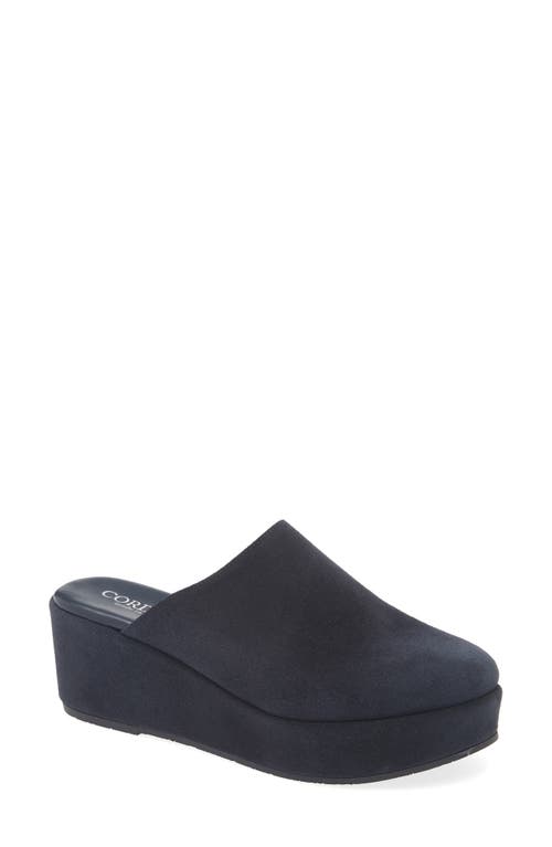 Cordani Camryn Platform Wedge Mule In Blue