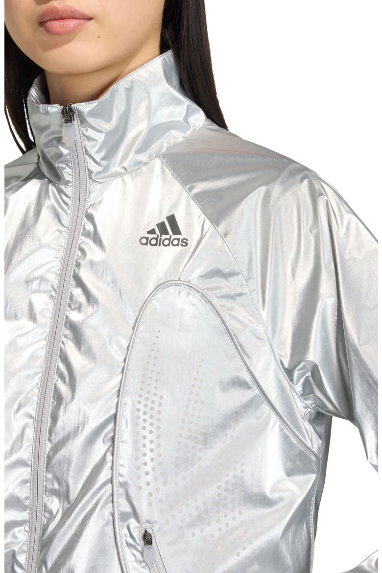 F50 Metallic Track Jacket, Alternate, color, SILVER METALLIC