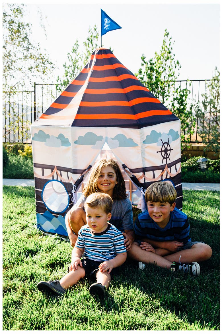 Pirate Play Pavillion, Alternate, color, BLUE RED BLACK WHITE