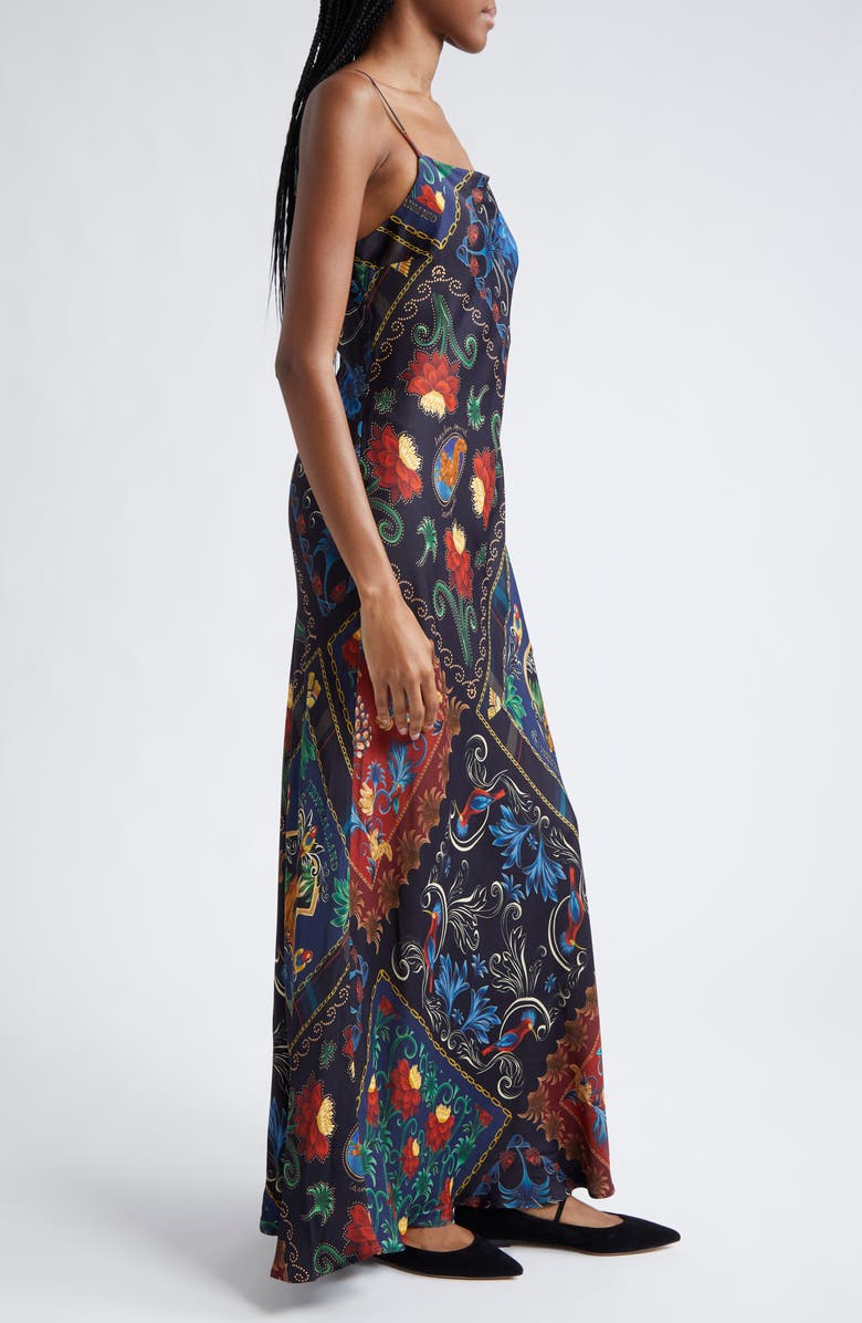 FARM Rio Arabesque Scarves Maxi Slipdress, Alternate, color,