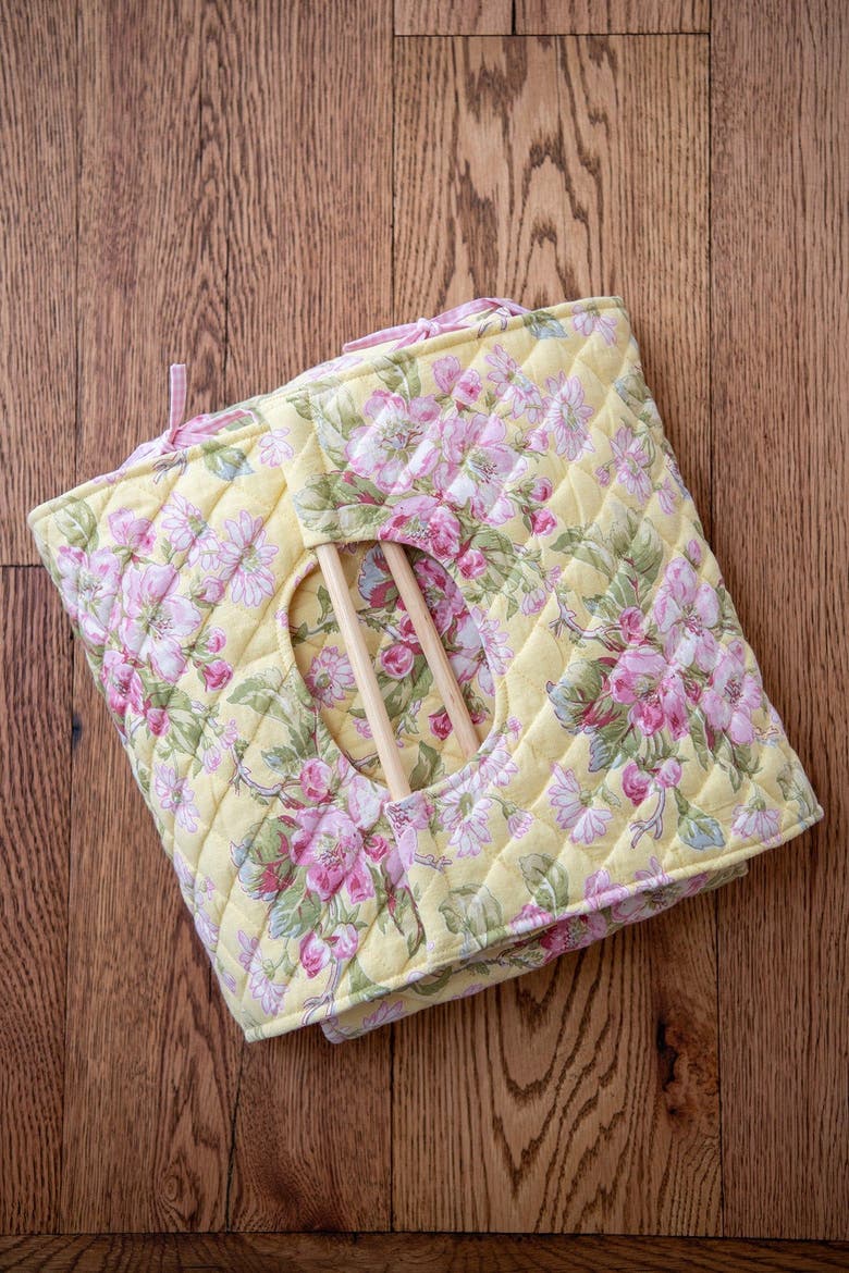 Apple Blossom Casserole Carrier, Alternate, color, Yellow